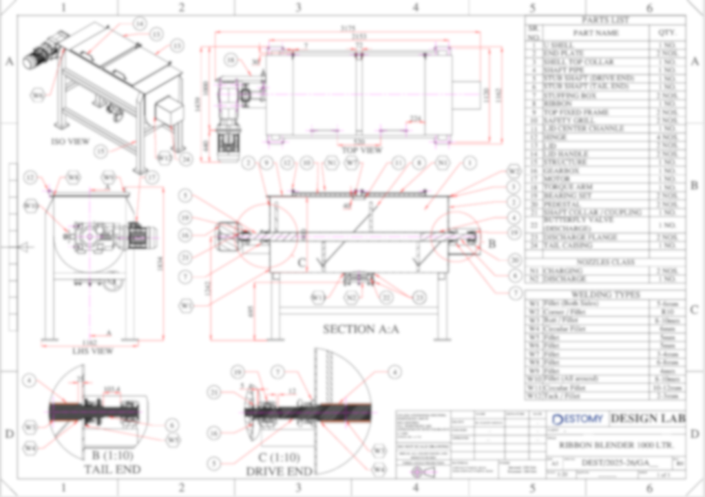 ribbon blender design