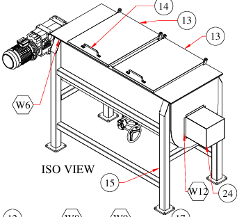 ribbon blender drawing